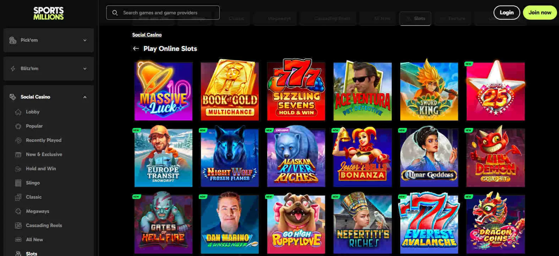 Stake slots